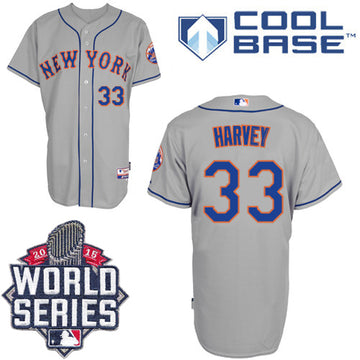 Matt Harvey New York Mets grey Road jersey