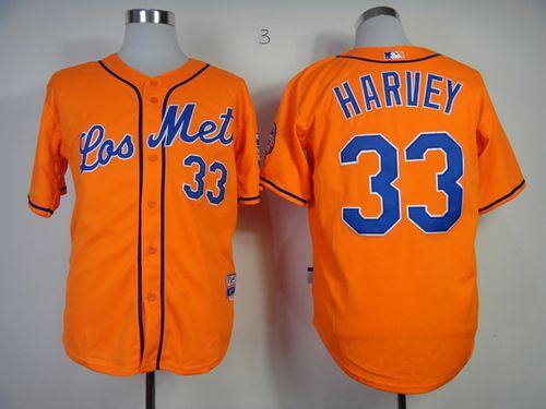 Matt Harvey New York Mets orange jersey