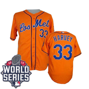 Matt Harvey New York Mets orange jersey