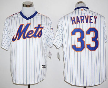 Matt Harvey New York Mets white Cooperstown jersey