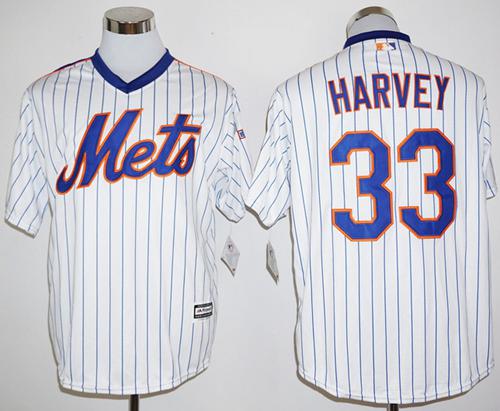 Matt Harvey New York Mets white Cooperstown jersey