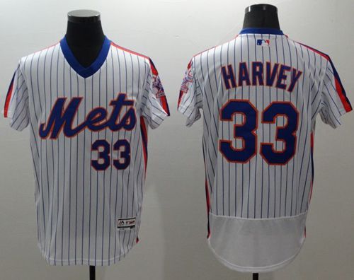 Matt Harvey New York Mets white Alternate jersey