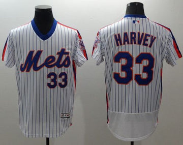 Matt Harvey New York Mets white Alternate jersey