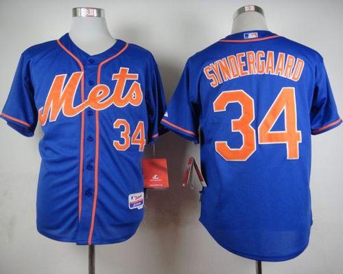 Noah Syndergaard New York Mets blue Alternate jersey