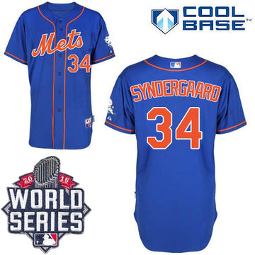 Noah Syndergaard New York Mets blue Alternate jersey