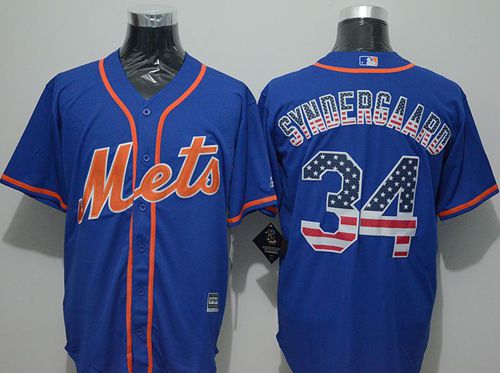 Noah Syndergaard New York Mets blue Fashion jersey