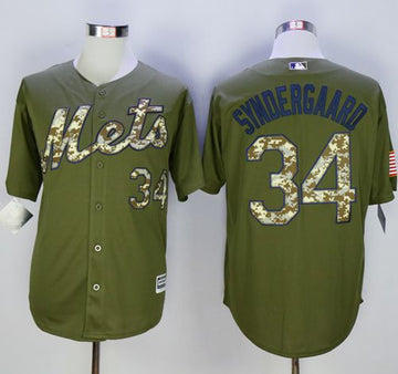 Noah Syndergaard New York Mets green Camo jersey