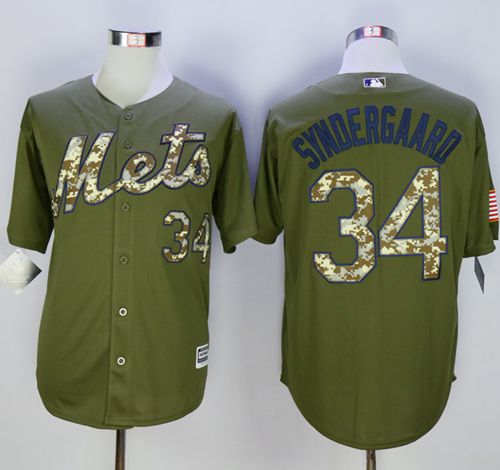 Noah Syndergaard New York Mets green Camo jersey