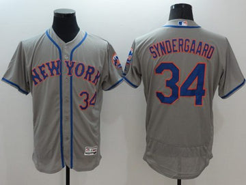 Noah Syndergaard New York Mets grey Authentic jersey