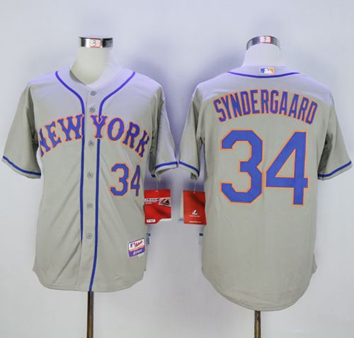 Noah Syndergaard New York Mets grey Road jersey