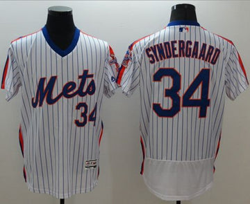 Noah Syndergaard New York Mets white Alternate jersey