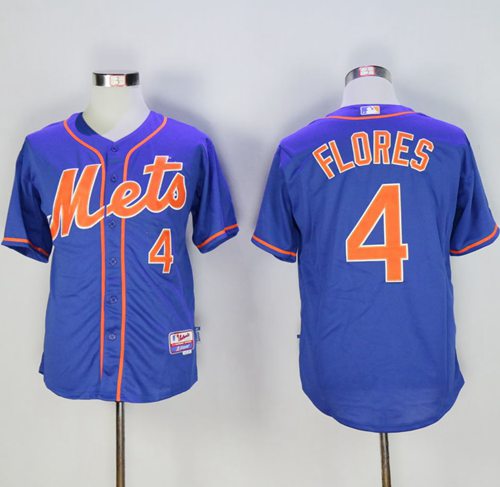 Wilmer Flores New York Mets blue jersey
