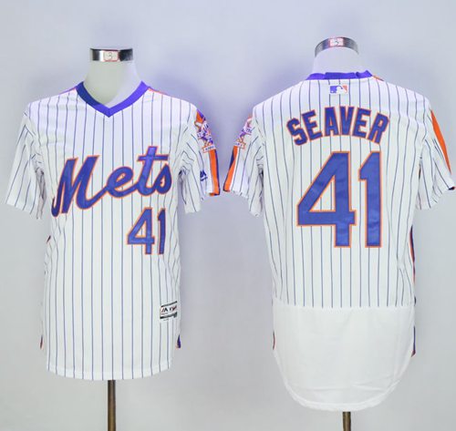 Tom Seaver New York Mets white Alternate jersey