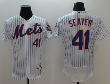 Tom Seaver New York Mets white Authentic jersey