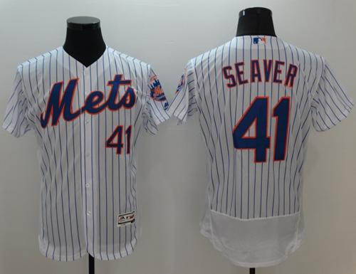 Tom Seaver New York Mets white Authentic jersey