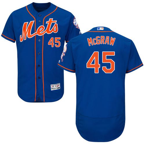 Tug McGraw New York Mets blue Authentic jersey