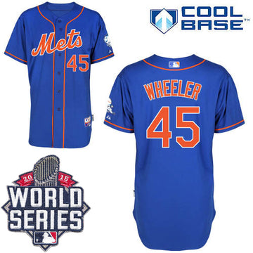 Zack Wheeler New York Mets blue jersey