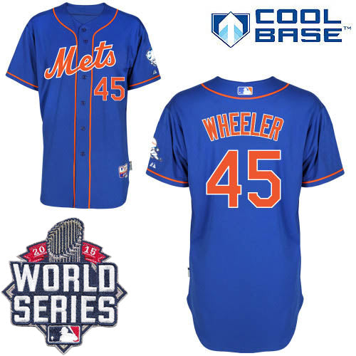 Zack Wheeler New York Mets blue jersey