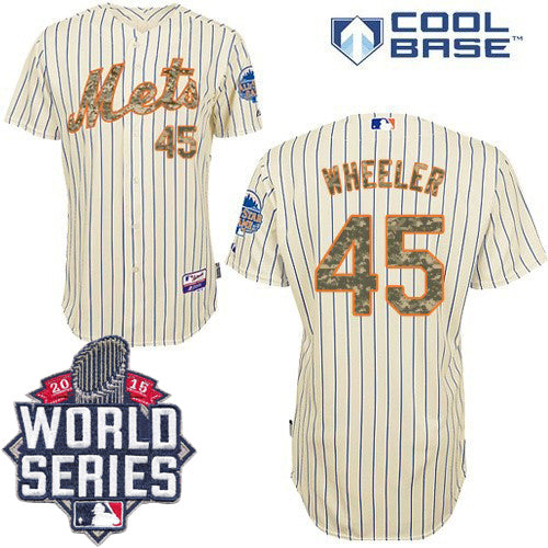 Zack Wheeler New York Mets cream jersey