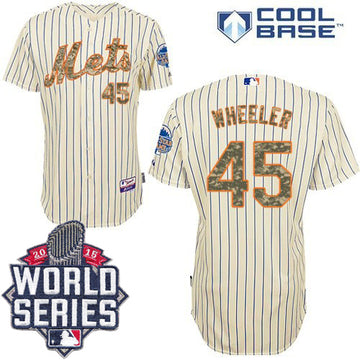 Zack Wheeler New York Mets cream jersey