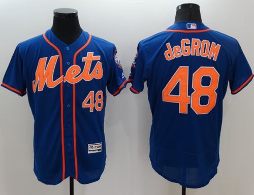 Jacob DeGrom New York Mets blue Authentic jersey
