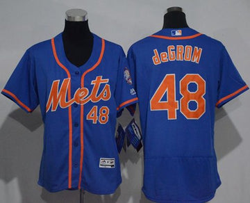 Jacob deGrom New York Mets blue Authentic jersey
