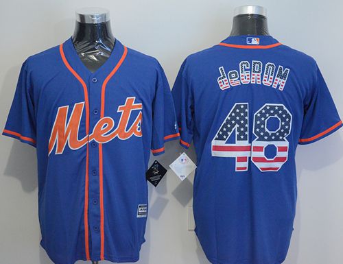Jacob DeGrom New York Mets blue Fashion jersey