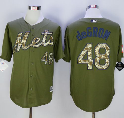 Jacob DeGrom New York Mets green Camo jersey
