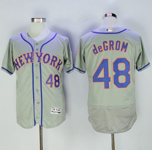 Jacob DeGrom New York Mets grey Authentic jersey