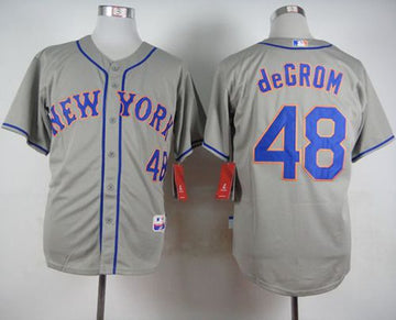 Jacob DeGrom New York Mets grey Road jersey