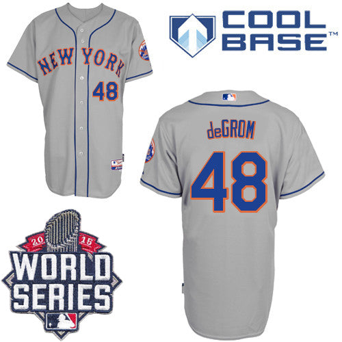 Jacob DeGrom New York Mets grey Road jersey