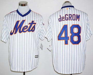 Jacob DeGrom New York Mets white Cooperstown jersey