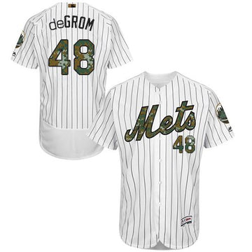 Jacob DeGrom New York Mets white Authentic jersey