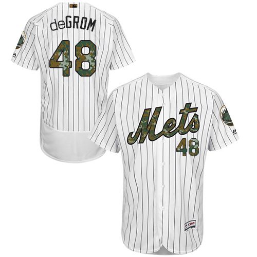 Jacob DeGrom New York Mets white Authentic jersey