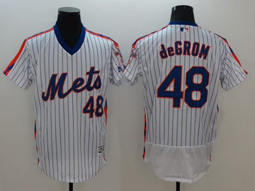 Jacob DeGrom New York Mets white Alternate jersey