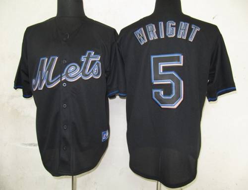 David Wright New York Mets black Fashion jersey
