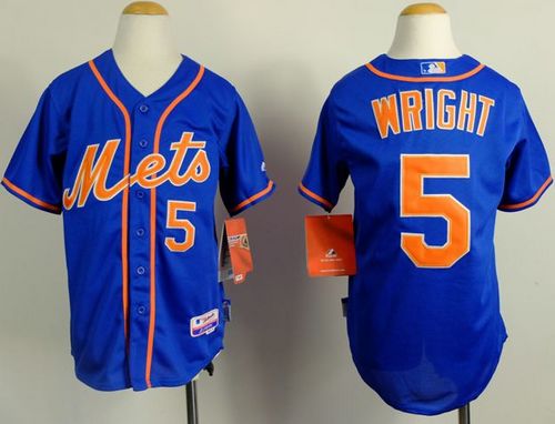 David Wright New York Mets blue Alternate jersey