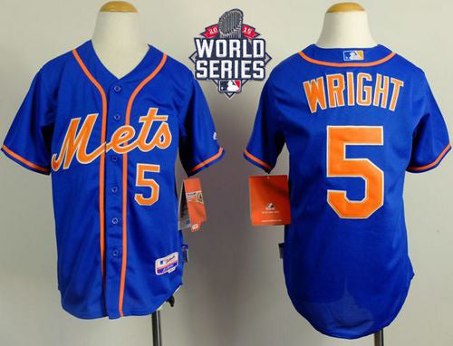 David Wright New York Mets blue Alternate jersey