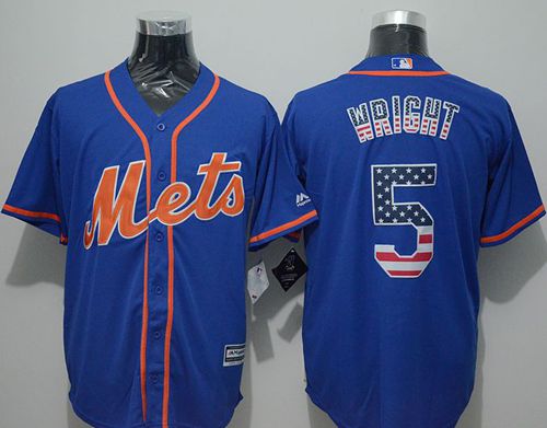 David Wright New York Mets blue Fashion jersey