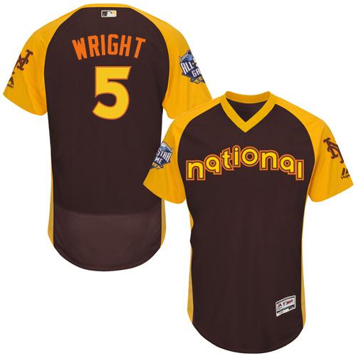 David Wright New York Mets brown All-Star jersey