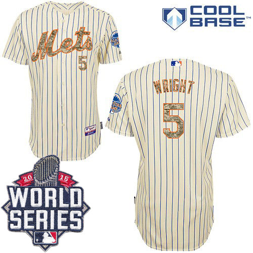 David Wright New York Mets cream jersey