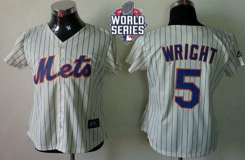 David Wright New York Mets cream Fashion jersey