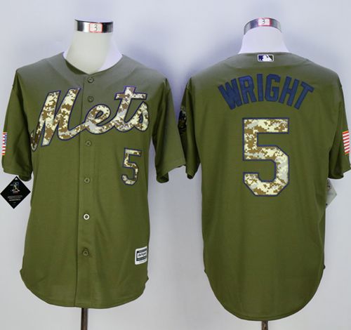 David Wright New York Mets green Camo jersey