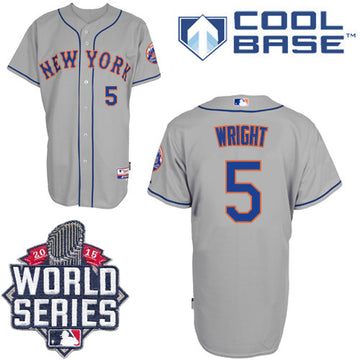 David Wright New York Mets grey jersey