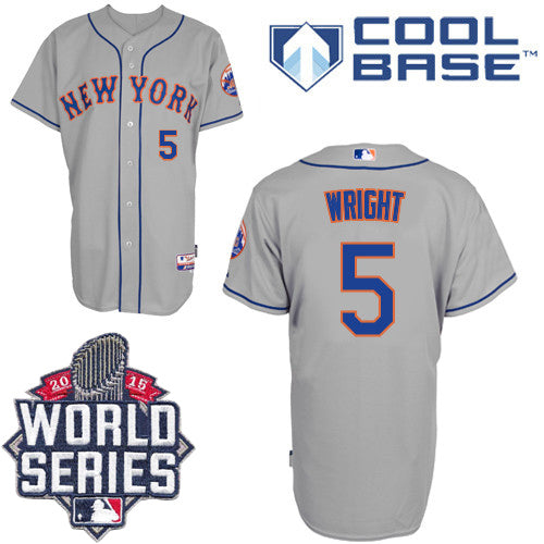 David Wright New York Mets grey jersey