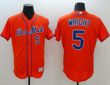 David Wright New York Mets orange Authentic jersey