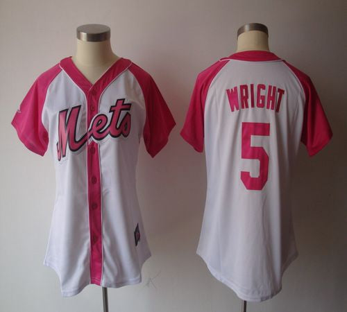 David Wright New York Mets white-pink Fashion jersey