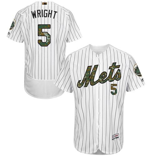 David Wright New York Mets white Authentic jersey