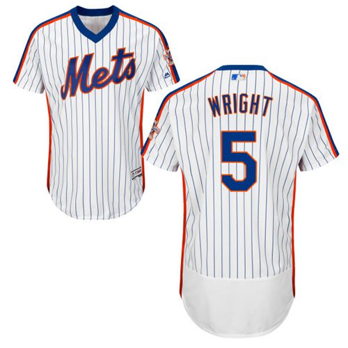 David Wright New York Mets white Alternate jersey