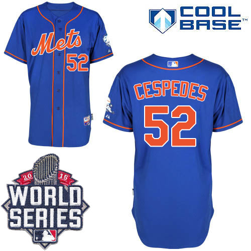 Yoenis Cespedes New York Mets blue Alternate jersey